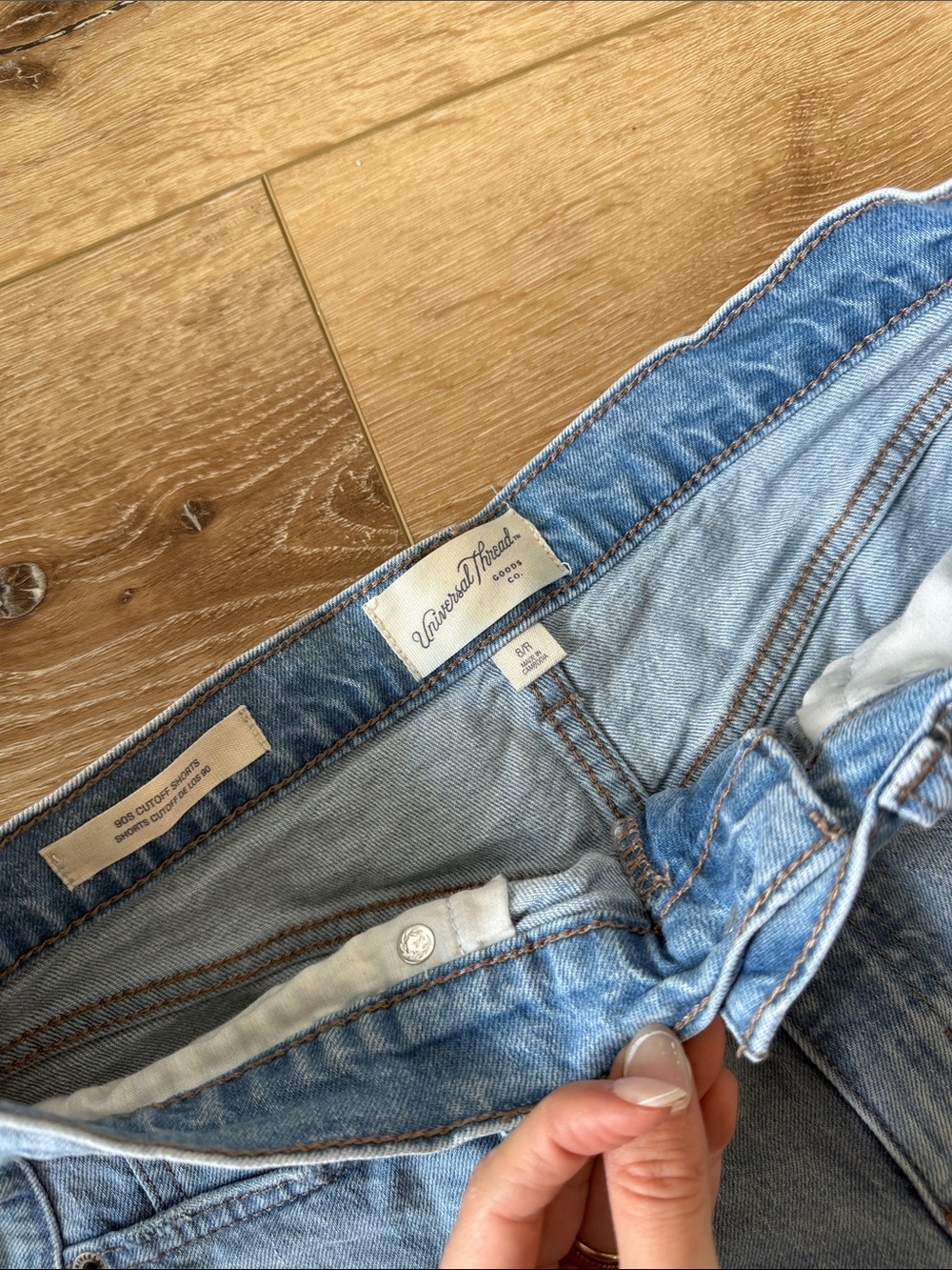 Universal Thread Light Wash Denim Cutoff Shorts - Picture 2 of 4